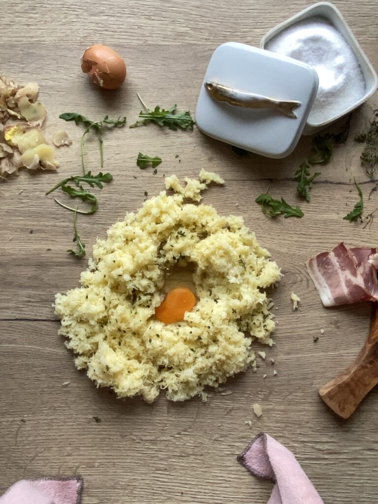 bramborové noky s tymiánem